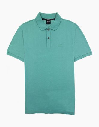 HUGO BOSS Mens Hugo Boss Pallas Polo S/s Teal - Blue/Green - Size: 42