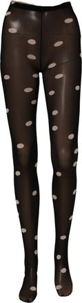 Dolce & Gabbana Polka Dot Nylon Tights - Black