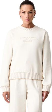 Guess Crewneck Sweatshirt - Dames - Sweatshirts - Beige - L - Hoodies & sweatvesten