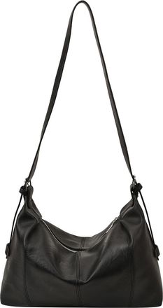 Generic Women Girls PU Leather Solid Color Shoulder Bag with Zipper Large Capacity Tote Bag Adjustable Strap Shoulder Crossbody Bag for Shopping Work School &