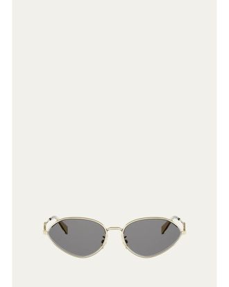 Celine Wire 58MM Oval Sunglasses