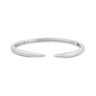SHYMI Solid Claw Cuff Bangle - 18K Gold-Filled, Rhodium Plated, Cubic Zirconia, Day to Night, Open Bangle
