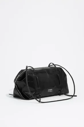 Bimba & Lola Leather Lolita Shoulder Bag in Black at Nordstrom