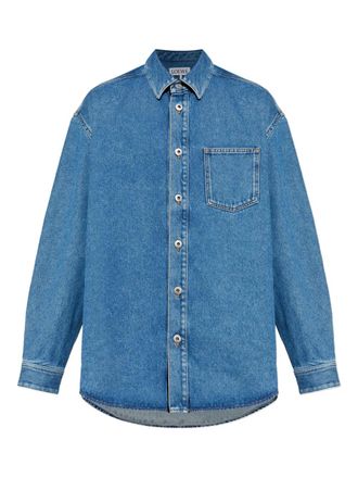 Loewe Giacca denim Anagram - Blu