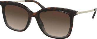 Michael Kors Zermatt Zonnebril - Dames - Zonnebrillen - Bruin - 61 MM - Accessoires
