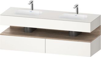 Duravit Qatego Lavabo Encastrado Con Base De Lavabo Consola, - Duravit