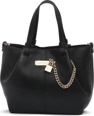 Caf&egrave;noir Tassen, Dames, Zwart, ONE Size, Leer, Elegante Shopping Bag