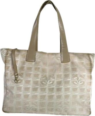 Chanel Pre-owned Vintage Tote Bag - Dames - Vintage Shopper - Beige - ONE Size - Vintage