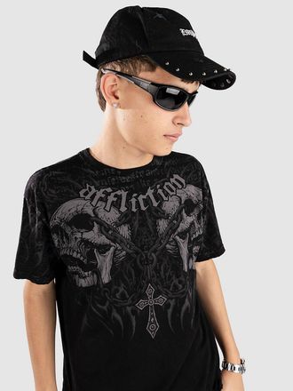 Affliction Decimation T-Shirt schwarz