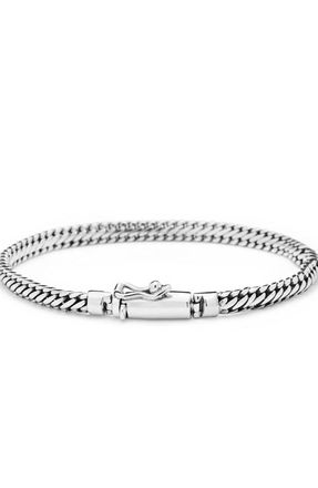 Nialaya Sterling Silver Chain Bracelet at Nordstrom, Size X-Large