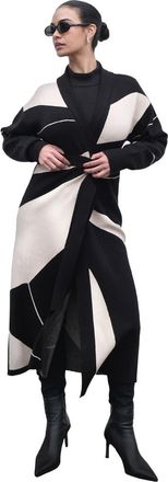 Diarrablu Liya Long Knit Cardigan in Fama Noir at Nordstrom, Size X-Large