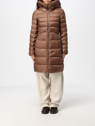 Peuterey Piumino al ginocchio in nylon trapuntato con cappuccio e tasche a fessura