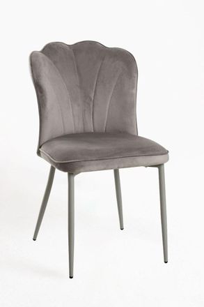 Regalos Miguel Sillas Comedor - Silla Tuly Terciopelo - Gris