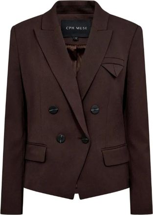 Copenhagen Muse Blazers - Dames - Jassen - Bruin - Maat: XS