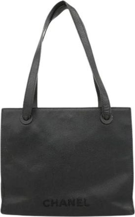 Chanel Pre-owned Tote Bags, female, Black, Size: ONE SIZE Pre-owned Vintage Shoulder Bag
