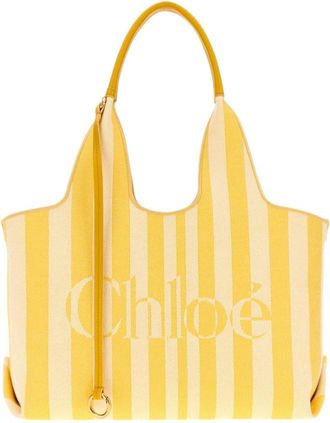 Chlo&eacute; Yellow Stripy Large Tote