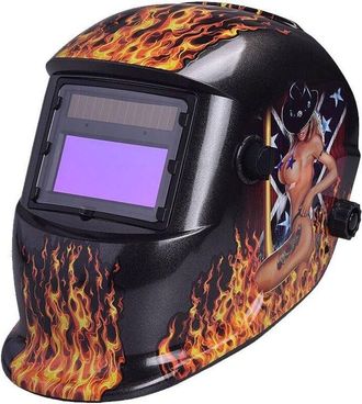 OEM Casco De Soldadura Con Oscurecimiento Autom&aacute;tico Y Energ&iacute;a Solar Para Corte Por Plasma Tig/mig Con Pantallas Ajustables Din4/9-13