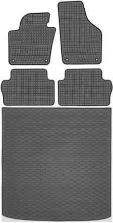 OEM Volkswagen Sharan Ii Van De Septiembre De 2010 A 2015. Juego De Alfombrillas De Goma Para Coche Y Alfombrilla Para Maletero