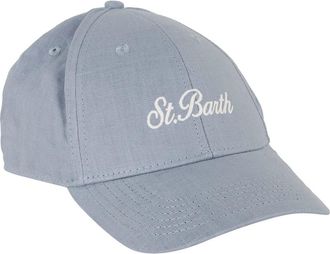 MC2 Saint Barth Baseballpet - Heren - Petten - Blauw - ONE Size - Linnen - Accessoires