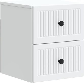 vidaXL Mesita De Noche De Pared 33 X 34,5 X 40 Cm Madera De Ingenier&iacute;a Vidaxl