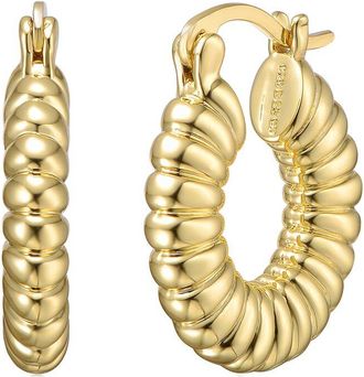 Rachel Glauber 14K Plated Hoops