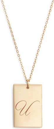 Set & Stones Stella Initial Pendant Necklace in Gold/u at Nordstrom