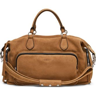 Aim&eacute;e Away We Go Leather Duffle Bag in Latte Nubuck at Nordstrom
