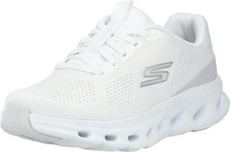 Skechers Mens Go Walk Glide-Step 2.0 Vic Sneaker, White Textile/Trim, 7.5 UK