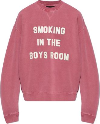 Dsquared2 Sweatshirt met patch - Heren - Sweatshirts - Roze - 3XL - Katoen - Hoodies & sweatvesten
