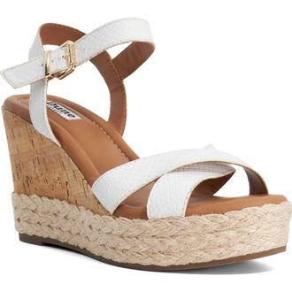 Dune London Kindest Platform Wedge Sandal in White at Nordstrom, Size 6.5Us