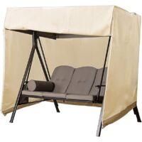 OEM Funda Impermeable Para Columpio De Jard&iacute;n De 3 Plazas, Asiento De Columpio De Exterior Fabricado En Tejido Oxford Impermeable - Crezuo