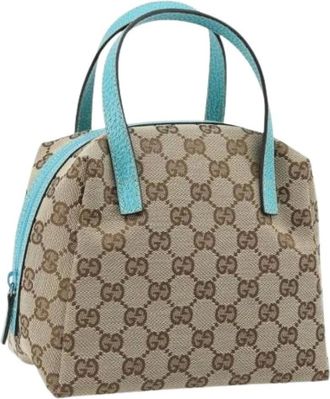 Gucci Pre-owned Handbags, female, Multicolor, Size: ONE SIZE Pre-owned Canvas Hand Bag