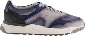 Santoni Nova Nex - Heren - Sneakers - Blauw - 44 EU - Leer - Schoenen