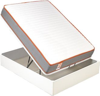 What The Sleep Colch&oacute;n y Canap&eacute;, Muelles ensacados, Blanco, 90x190