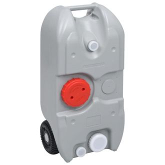 vidaXL Dep&oacute;sito De Agua Con Ruedas Para Camping Gris 40 L Vidaxl