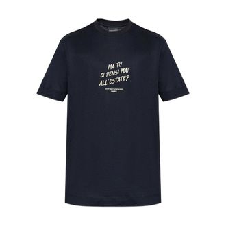 Emporio Armani T Shirt Nero-Uomo