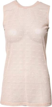 Dolce & Gabbana Dames, Tops, Beige, Maat: XS Nylon