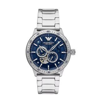 Emporio Armani Accessoires, Heren, Grijs, ONE Size, Mario Automatisch Horloge
