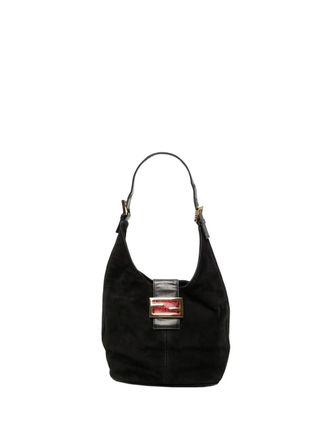 Fendi 20th Century Suede FF shoulder bag - Black
