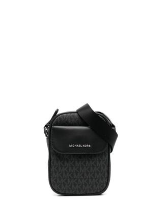 Michael Kors Borsa messenger Hudson con logo - Nero