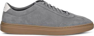 BOSS suede leather low-top sneakers - Grey