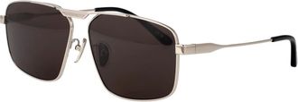 Balenciaga Bb0418Sk Zonnebril - unisex - Accessoires - Grijs - Maat: 62 MM