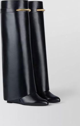 Givenchy heel boots 95mm wedge knee length