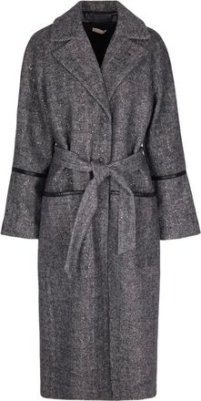 Liu Jo Cappotto con paillettes - Nero