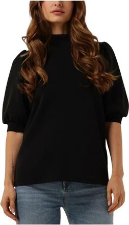 MY ESSENTIAL WARDROBE Pofblouse - Dames - Ronde hals truien - Zwart - XS - Truien & Vesten