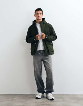 Jack & Jones parka con cappuccio verde scuro
