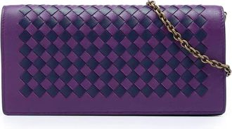 Bottega Veneta Pre-owned Bottega Veneta Bicolor Nappa Intrecciato Continental Wallet on Chain Ladies 3NZM9YY7A4DDVFCC