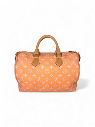 Louis Vuitton Womens Speedy P9 Bandouliere 40 - Orange Calf Leather - One Size
