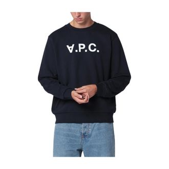 A.P.C. A.p.c. - Standard Grand VPC sweatshirt - Heren - Sweatshirts & Hoodies - Blauw - Maat: XS Katoen