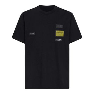 Maison Margiela T-Shirts, male, Black, Size: 2XL MM6 Maison Margiela T-shirts and Polos